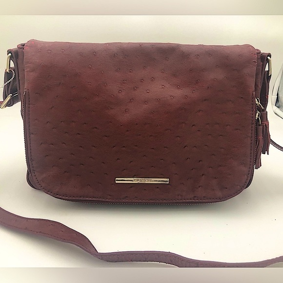 JACK FRENCH LONDON Leather Pebbled crossbody, suede-like lining - Picture 1 of 14